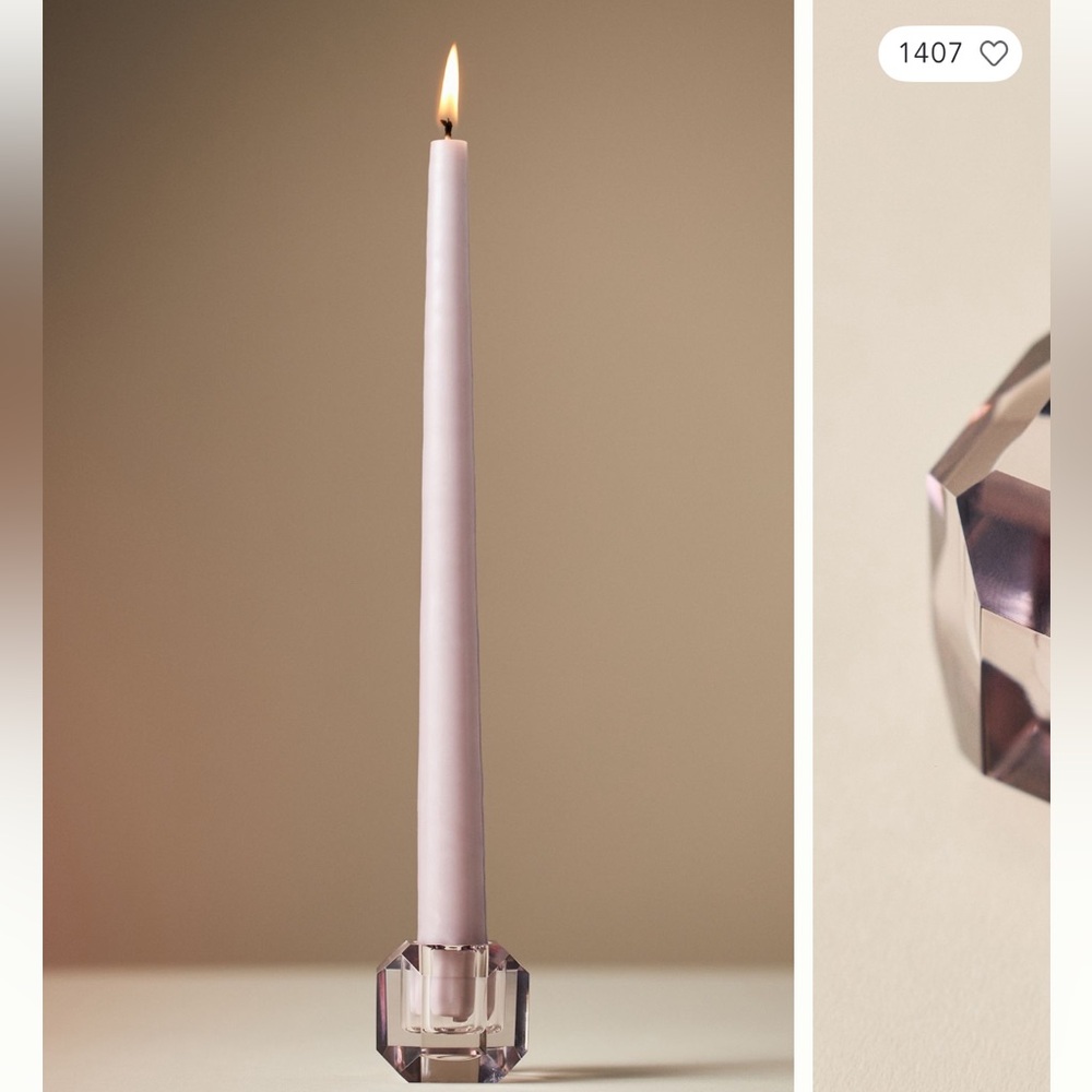 Anthropologie glass candle holders - Picture 4 of 8